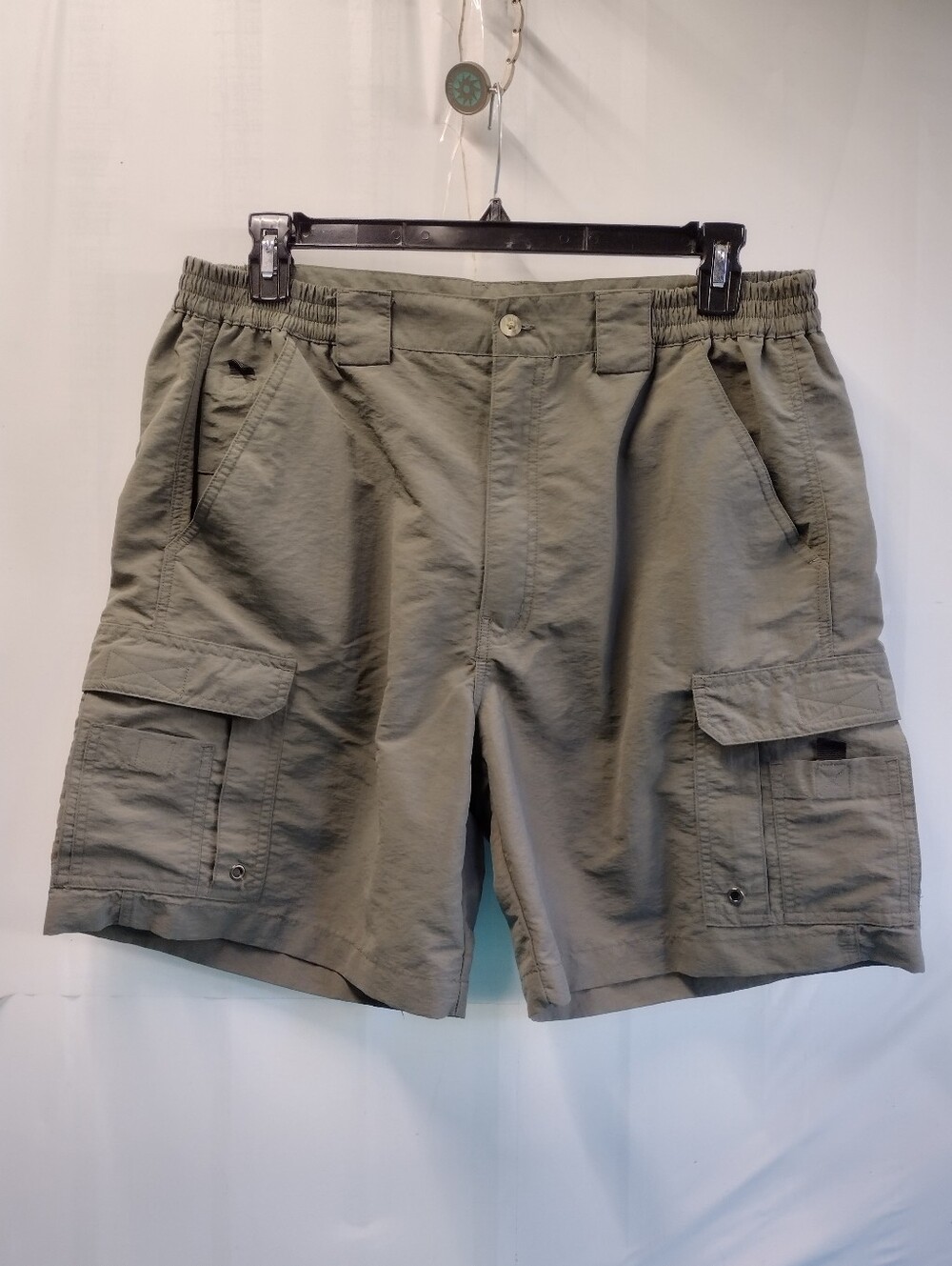 World Wide Sportsman Men's Performance Nylon Cargo Shorts Fishing Olive - 38